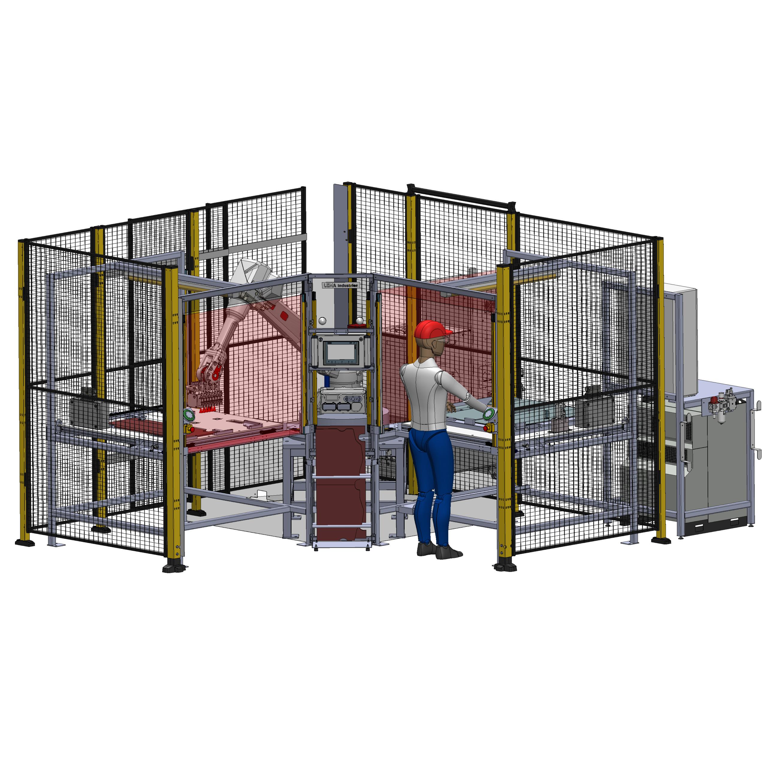 Ilot robotisé encollage